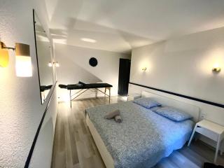 Patio, Jacuzzi Professionnel, Table de Massage, Climatisé, Le Cocon de Pedro - Carcassonne - 7