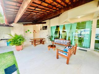 Paraíso de Tabuba - casa de aluguel por temporada - 32km de Maceió-AL - Pé na areia - 24h de Frente para o mar - Barra de Santo Antônio - 8