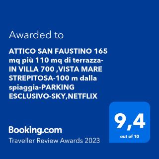 WELCOME RIVIERA - ATTICO SAN FAUSTINO 165 mq più 110 mq di terrazza- IN VILLA 700 ,VISTA MARE STREPITOSA-100 m dalla spiaggia-PARKING ESCLUSIVO - Rapallo - 9