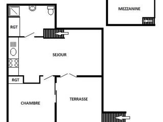 Appartement T2 Mezzanine, 6 couchages, bord de plage, parking privé, proche commerces et Aqualand - FR-1-81-47 - 1