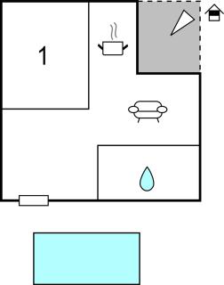 One-Bedroom Apartment Saldun With Sea View 09 - Trogir - 9