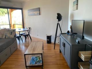 Residence Santa Lucia, studio avec piscine , vue mer et pied dans l'eau , Moriani-Plage - 1