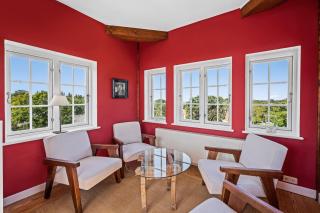 GUT KLETKAMP "Storchennest" - Ferienwohnung im Schlossturm mit 3 Schlafzimmern I Panorama-Turmzimmer mit Naturblick I Gemeinschaftsgarten I 15 Min zur Ostsee I Küche I Parkplatz I WLAN - Kletkamp - 8