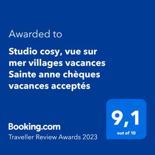 Studio cosy, vue sur mer villages vacances Sainte anne chèques vacances acceptés - 8