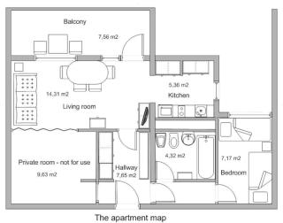 Eurit apartment shown in detail - 6