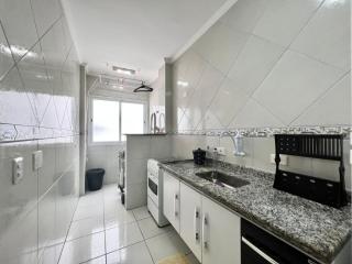 Cantinho do Churrasco - Varanda Gourmet a 60 mts praia - Praia Grande - 3