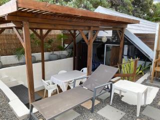 Bungalow Paille en queue sur la plage de La Saline - La Saline-Les-Bains - 2