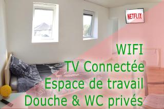 Semi studio Studio - Le petit Château Avesnois - TV - WIFI - Sdb Privée - Cuisine Partagée - Avesnes-sur-Helpe - 0