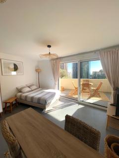 Luxueux Studio Neuf - Frontière Monaco - Piscine - Parking privé - Monte Carlo - 3