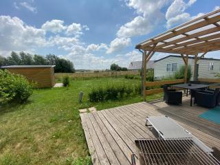 Ferienhaus / Ferienwohnung am Badesee nähe Leipzig mit Privatsstrand und Sauna - Löbnitz - 8