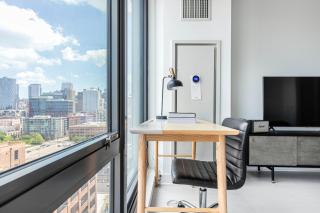 W Loop Studio w Gym Pool Coworking nr UIC CHI-397 - 4