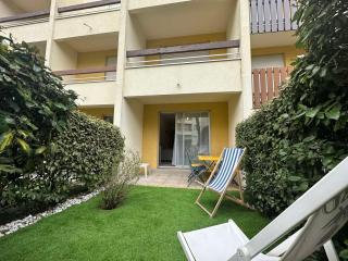 Studio au calme, plage et centre à pied, jardinet ensoleillé, parking privé - FR-1-550-51 - 6