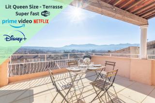 Mont Ventoux - Terrasse - Vue dégagée - Linge de qualité - Fibre - Confort - Gardanne - 0