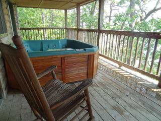 C14, Two bedroom, two bath, log-sided, luxury Harbor North cottage overlooking the lake, cottage - Mount Ida - 7