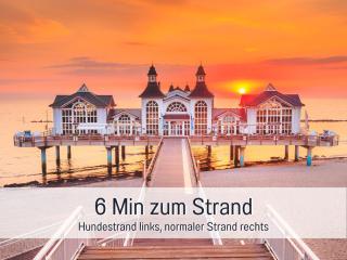 Hunde ohne Aufpreis - Fewo Hagemeister Sellin - 6 Min zum Strand - mit 2 Balkonen - gratis Sauna & Coworking Space im Haus - Ostseebad Sellin - 6