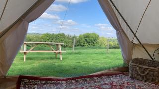 Home Farm Radnage Glamping Bell Tent 3, with Log Burner and Fire Pit - Radnage - 4