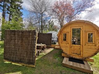 sublime tonneau avec spa sous bulle privatif - Lanthenay - 0