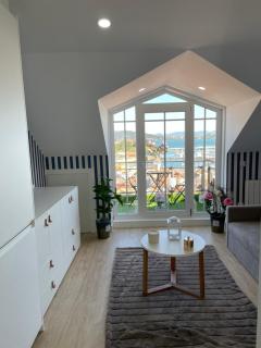 Estudio impresionantes vistas con terraza y piscina - Baiona - 0