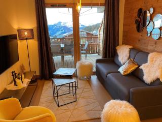 Appartement de standing aux Saisies, 8 pers, rez-de-jardin, 64m², terrasse, proche des pistes - FR-1-293-351 - 0