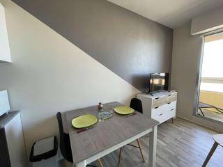 Studio rénové, 2 couchages, mer, commerces, 6e étage, TV, balcon, animaux admis - FR-1-224C-138 - 6