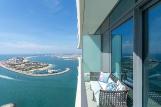 Vogue Fascinating Beachfront One Bedroom Apartment with Balcony and Palm Views & Private Beach with full Amenities - 0