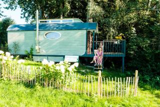 historischer Zirkuswagen inmitten der Natur - 8