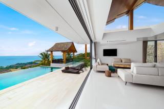 Samui Relax Airfreshing Privacy Modern Luxury Seaview Natural Rainforest Infinity Pool Villa With 3 Beds Suits With Housekeeper - Lamai - 5