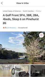 Golf Front SFH, 3 BR, 2 BA, 4 beds, sleep 6 on Pinehurst #6 - 4