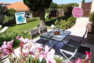 Bas de villa jardin plein sud proche mer clim-Wifi - 0