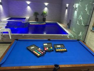 Piscina com ofurô/Churrasqueira/Sinuca e Ping Pong - Caraguatatuba - 4