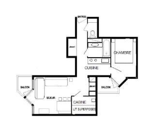 Le Borsat - Très agréable 2 pièces cabine au pied des pistes MAE-1214 - 2