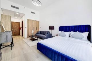 Stylish brand new studio in Pantheon Elysee 2 in the heart of JVC - Dubai - 4