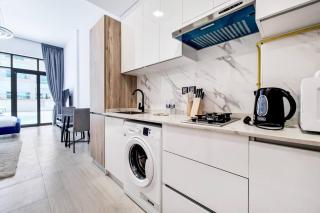 Stylish brand new studio in Pantheon Elysee 2 in the heart of JVC - Dubai - 1