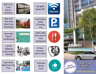 ATLANTIS Seabreeze 1BR Residence I Jonker I TV Box I Free WIFI - Malacca - 4