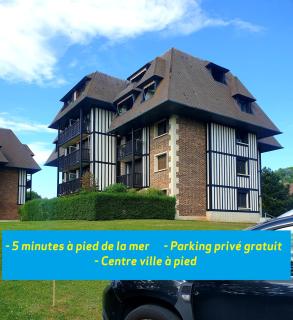 M2M confortable studio cabine avec parking privé gratuit - 4 min à pied de la plage - hypercentre - Blonville-sur-Mer - 0
