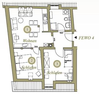 Ferienwohnung - Schweriner Altstadt - FeWo 4 - Schwerin - 3