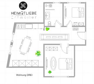 Heimatliebe Erfweiler Wohnung DREI - Erfweiler - 9