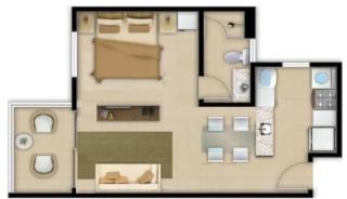 VG Sun Cumbuco Resort a Beira Mar Nascente Sombra e Ventilação C1-207 - 2