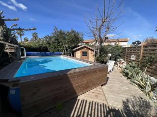 Maison avec Piscine Privée, Proche Plage et Commerces, Jardin et Terrasse, 6 Pers - FR-1-701-61 - Valras-Plage - 0