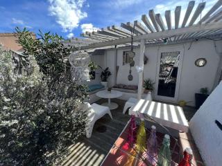 Maison avec Piscine Privée, Proche Plage et Commerces, Jardin et Terrasse, 6 Pers - FR-1-701-61 - Valras-Plage - 7