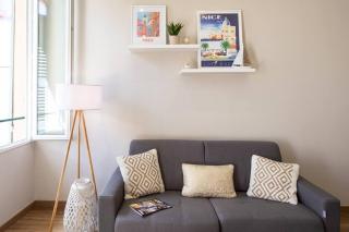 L19 1BDR Massena central 2mins Sea/PromenadeAC/Balcony - Nice - 3