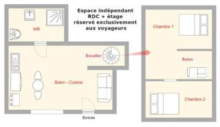 Chambres privées dans maison avec jardin-Proche LDLC-Groupama Stadium-Eurexpo - Vaulx-en-Velin - 4