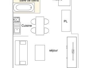 Studio cabine, 4 pers, proche centre et pistes, balcon exposé sud - FR-1-594-309 - 2