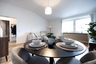 Business Design-Apartment Duisburg - 55qm, Küche & Arbeitsplatz - by Lott Living - 2