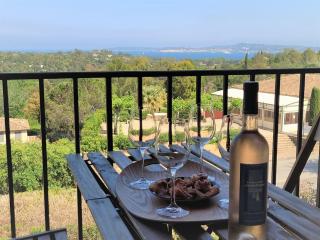 Vue mer et clim Les Restanques coquelicots 1115 - Grimaud - 1