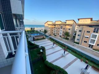 Apto vista mar e pé na areia no Beach Way a 300m do Beach Park - 0