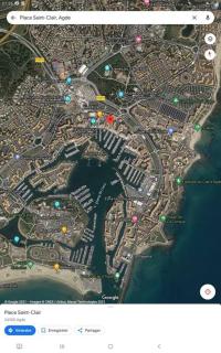 Studio meublé climatisé centre port cap d'Agde - 2