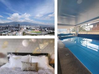 Excelente Vista ciudad Quito,parque, piscina,balcón,sauna,tranquilo encantador seguridad 24-7 - Quito - 0