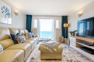Carbis Bay - Luxury 3 Bed Penthouse Apartment with Sea Views Parking Sauna Balcony - 7