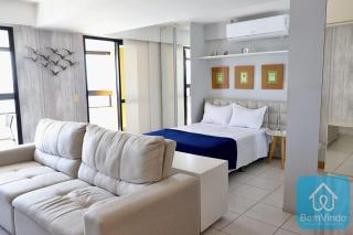 Apartamento com linda vista mar no Bahia Suites - 1